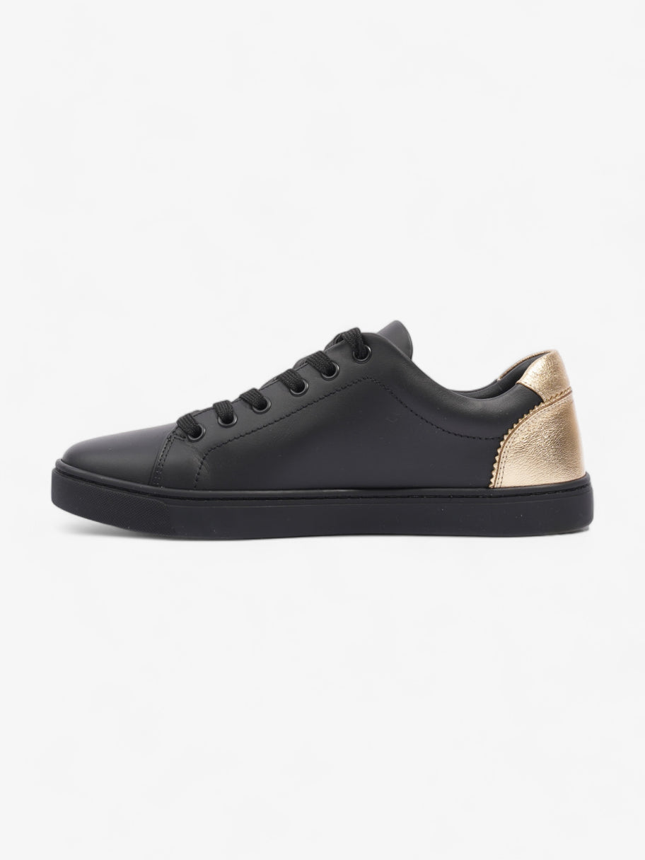 Low-top Sneakers Black / Gold Leather EU 38 UK 5 Image 3