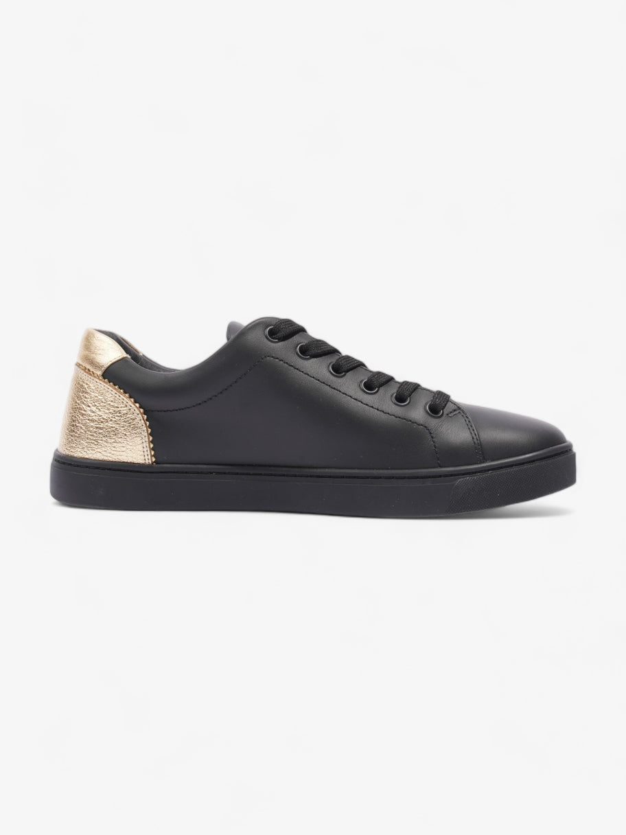 Low-top Sneakers Black / Gold Leather EU 38 UK 5 Image 4
