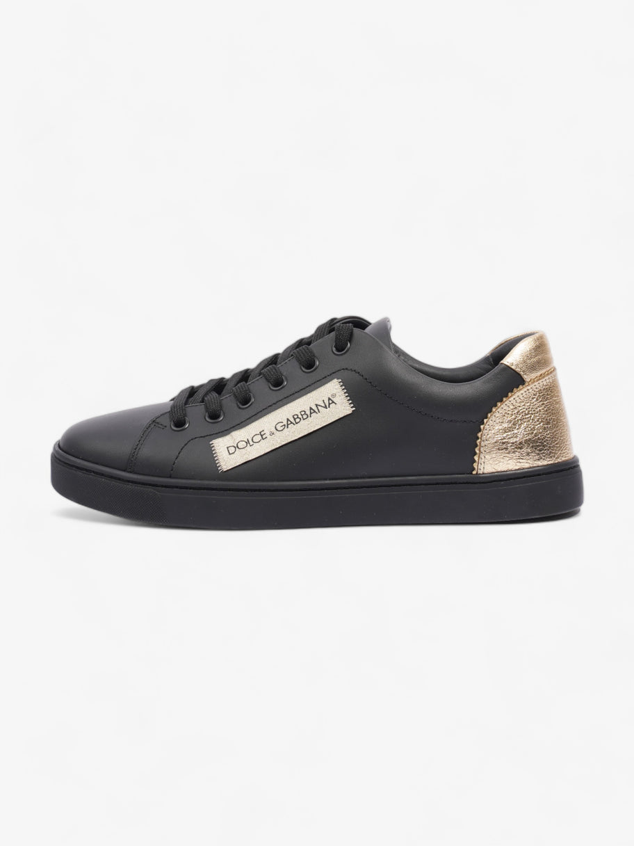 Low-top Sneakers Black / Gold Leather EU 38 UK 5 Image 5