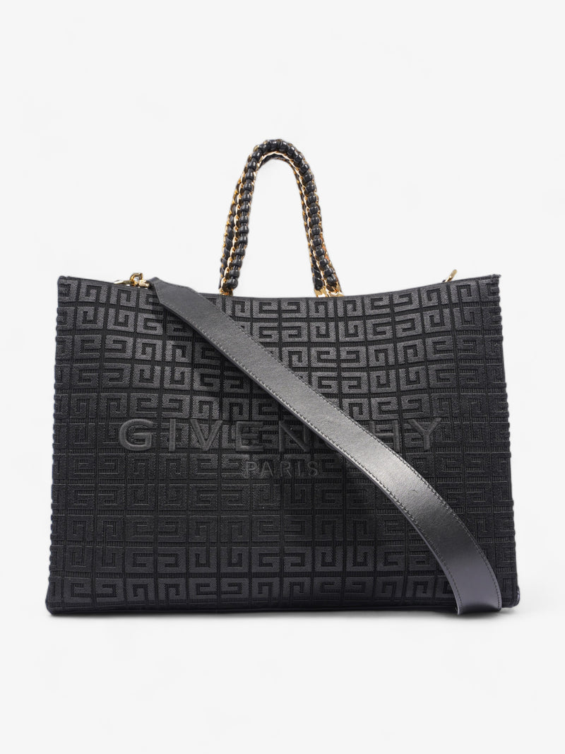  G-Tote Shopping Bag Black Cotton Medium