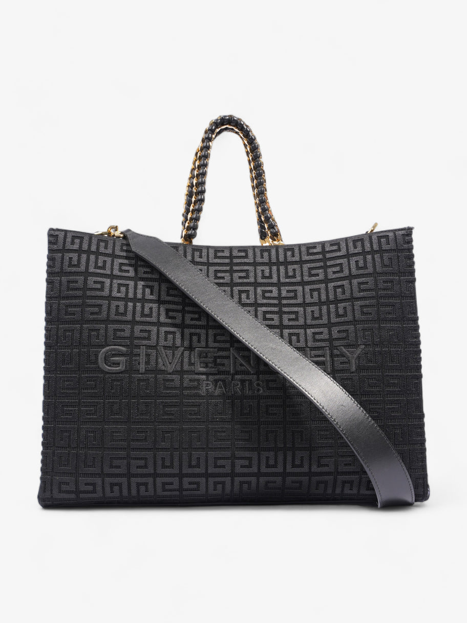 G-Tote Shopping Bag Black Cotton Medium Image 1