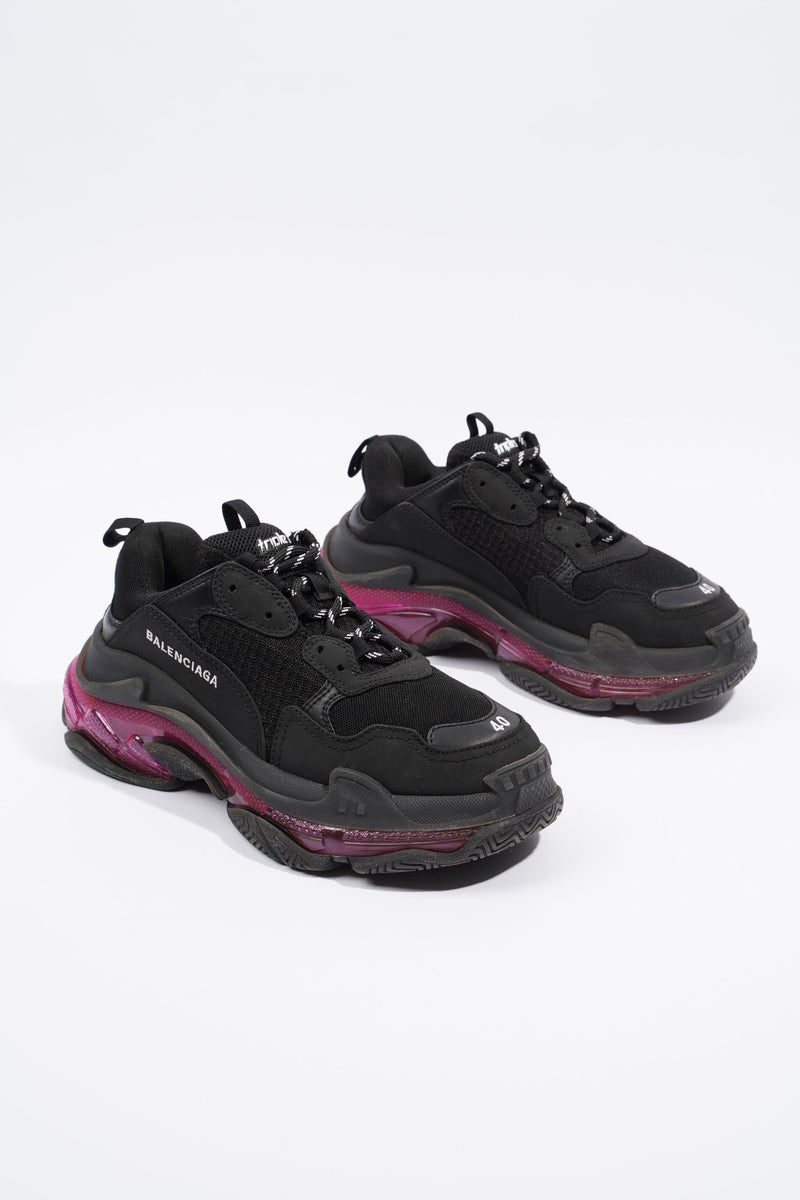 Balenciaga triple s black on sale pink