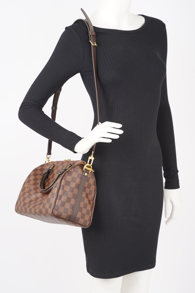 Louis Vuitton Womens Speedy Bandouliere Damier Ebene 30 – Luxe Collective