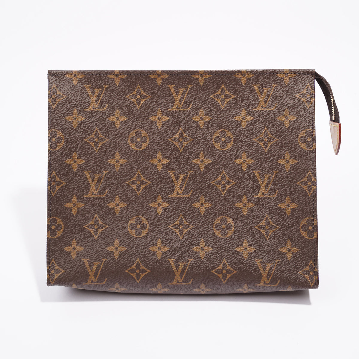 LOUIS VUITTON Brown Monogram Canvas Toiletry Pouch 26 - The Purse Ladies