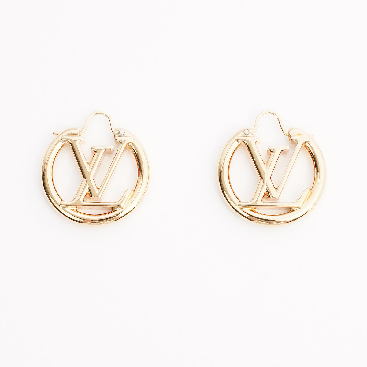 Louis Vuitton Louise GM Hoop Earrings - Gold-Plated Hoop, Earrings