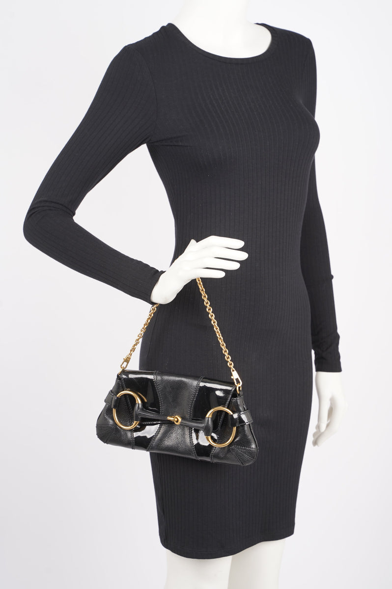 Gucci Womens Horsebit Vintage Tom Ford Bag Black – Luxe Collective