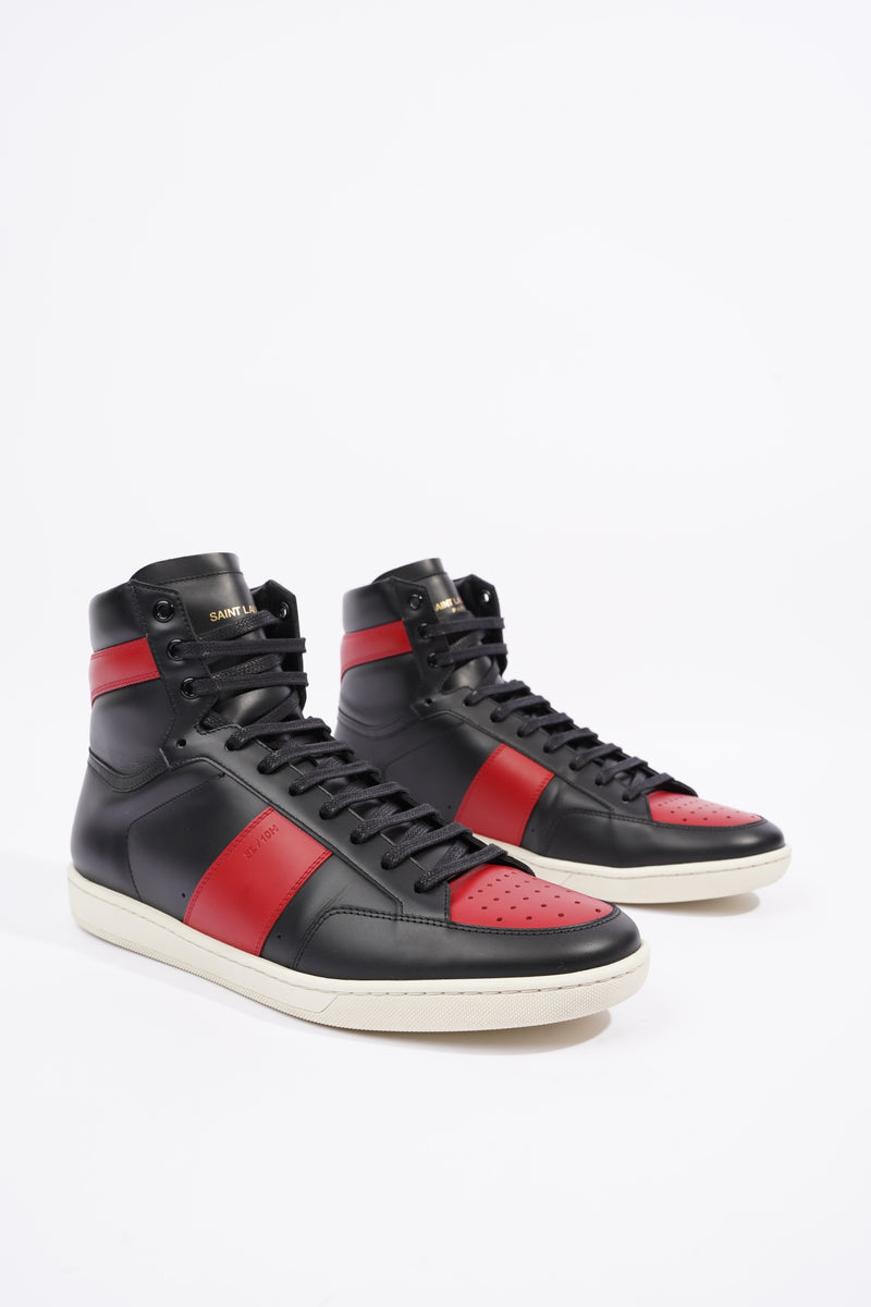 Ysl black and sale red sneakers