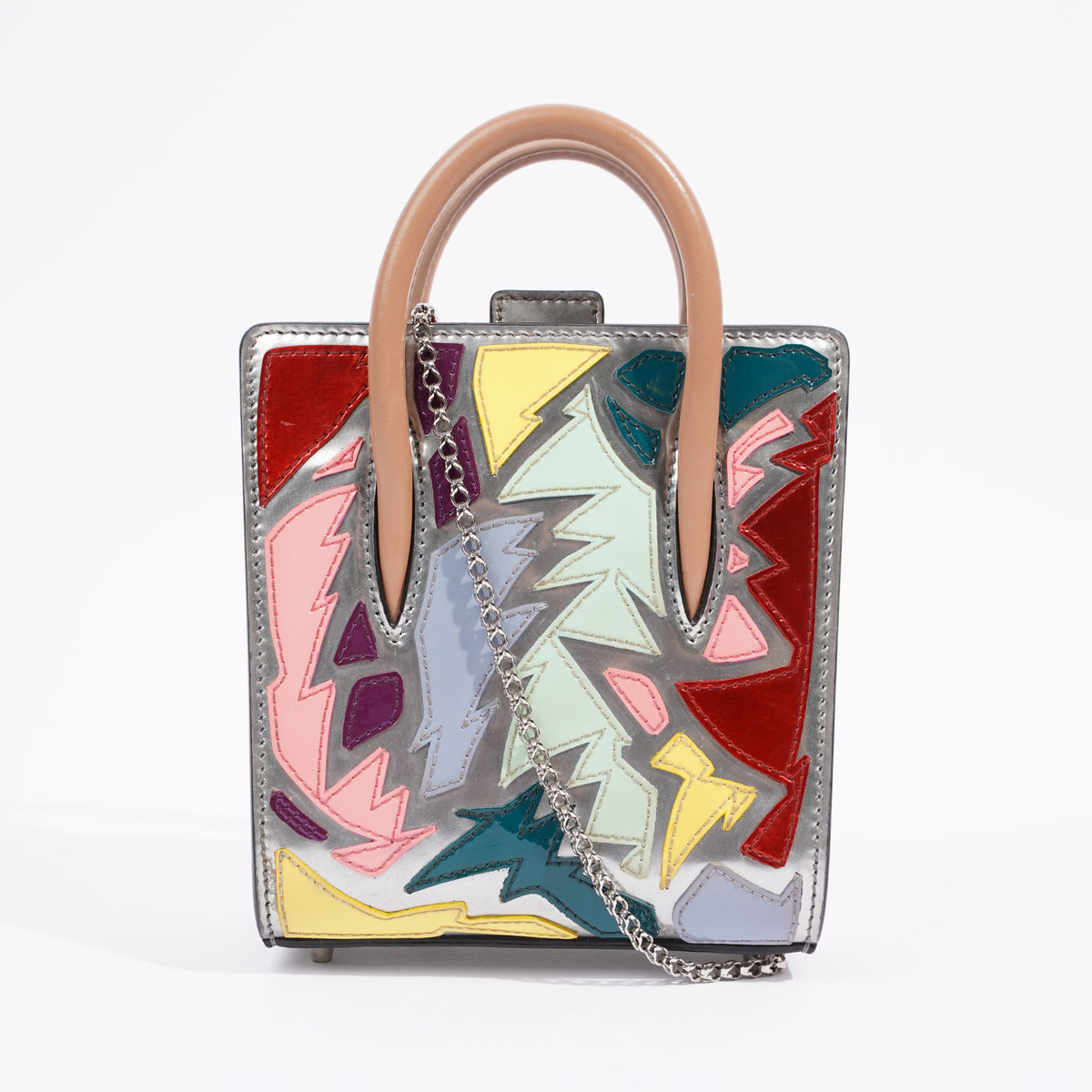 Paloma Medium Embellished Leather Tote Bag in Multicoloured