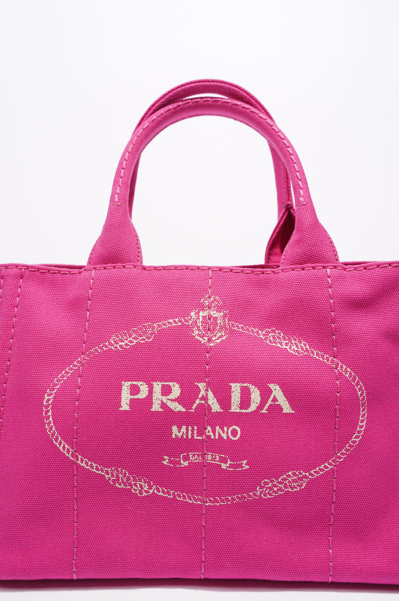 PRADA Shoulder Bag Cross Body pink pink canvas Handbag Canapa PM