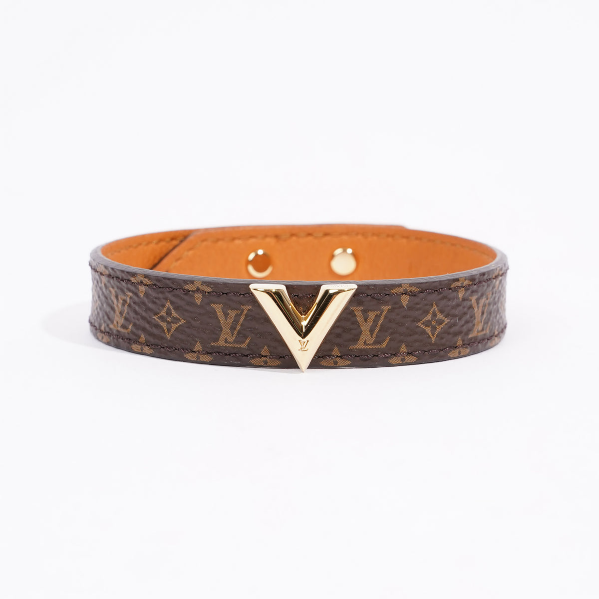 Louis Vuitton Essential V Bracelet Monogram Brown in Coated Canvas