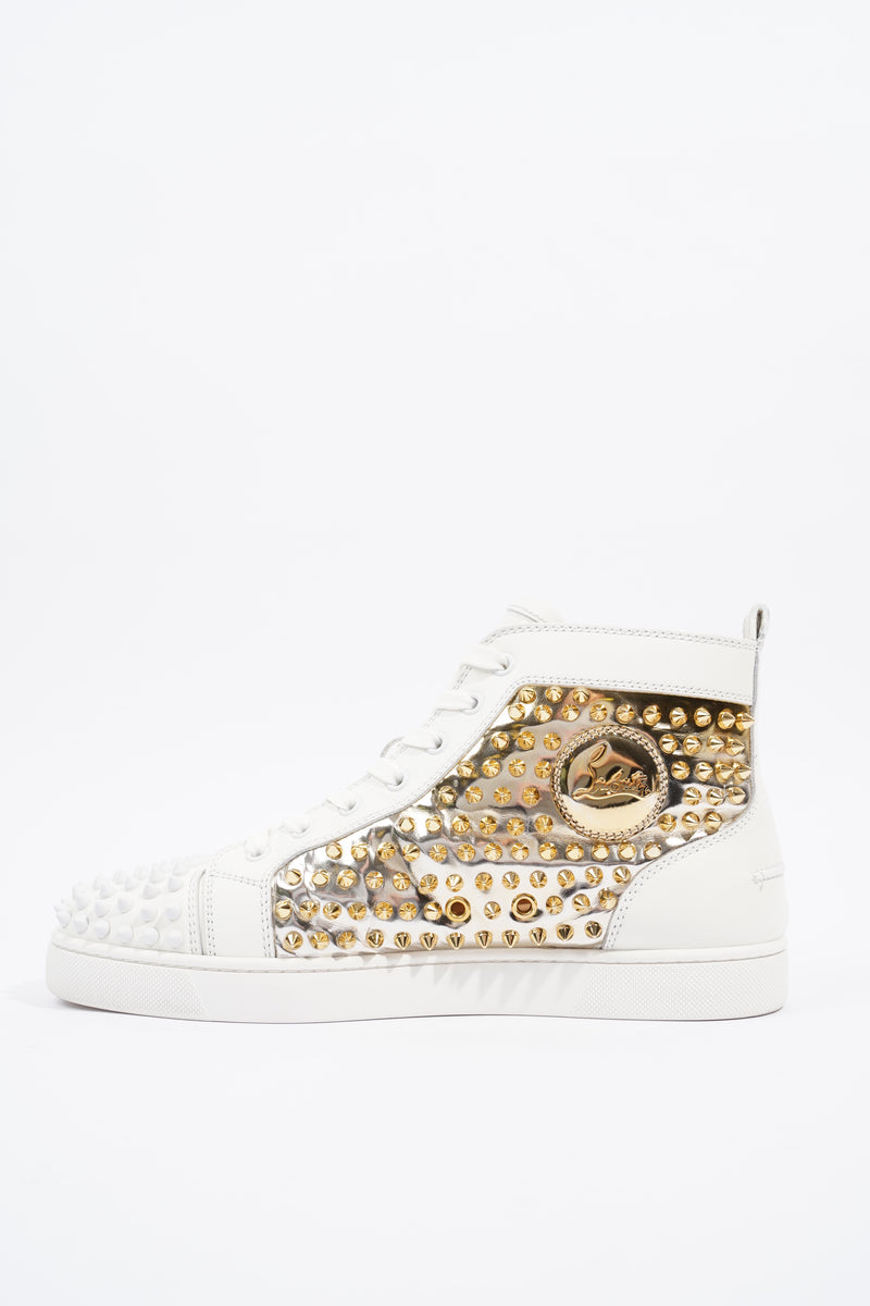 White and gold christian on sale louboutins