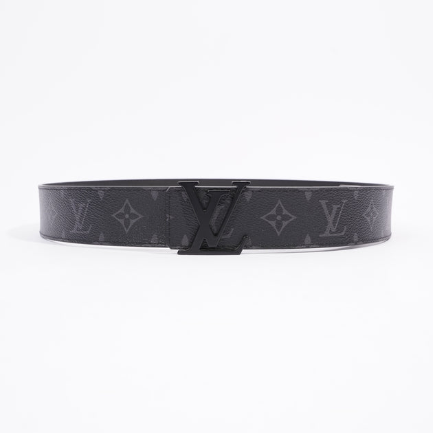 Louis Vuitton Black Leather Pont Neuf Belt 95cm