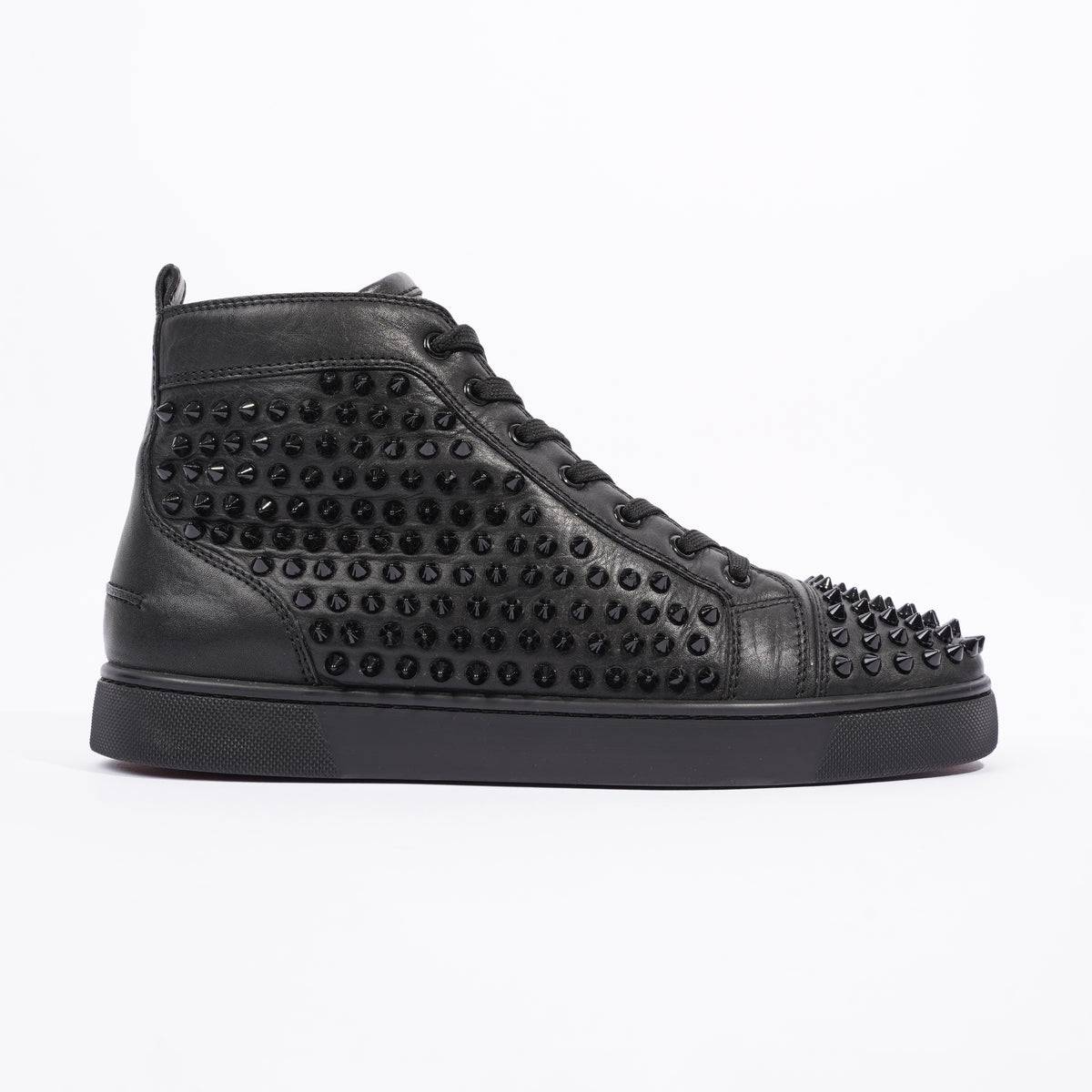 Black leather sale louboutin mens