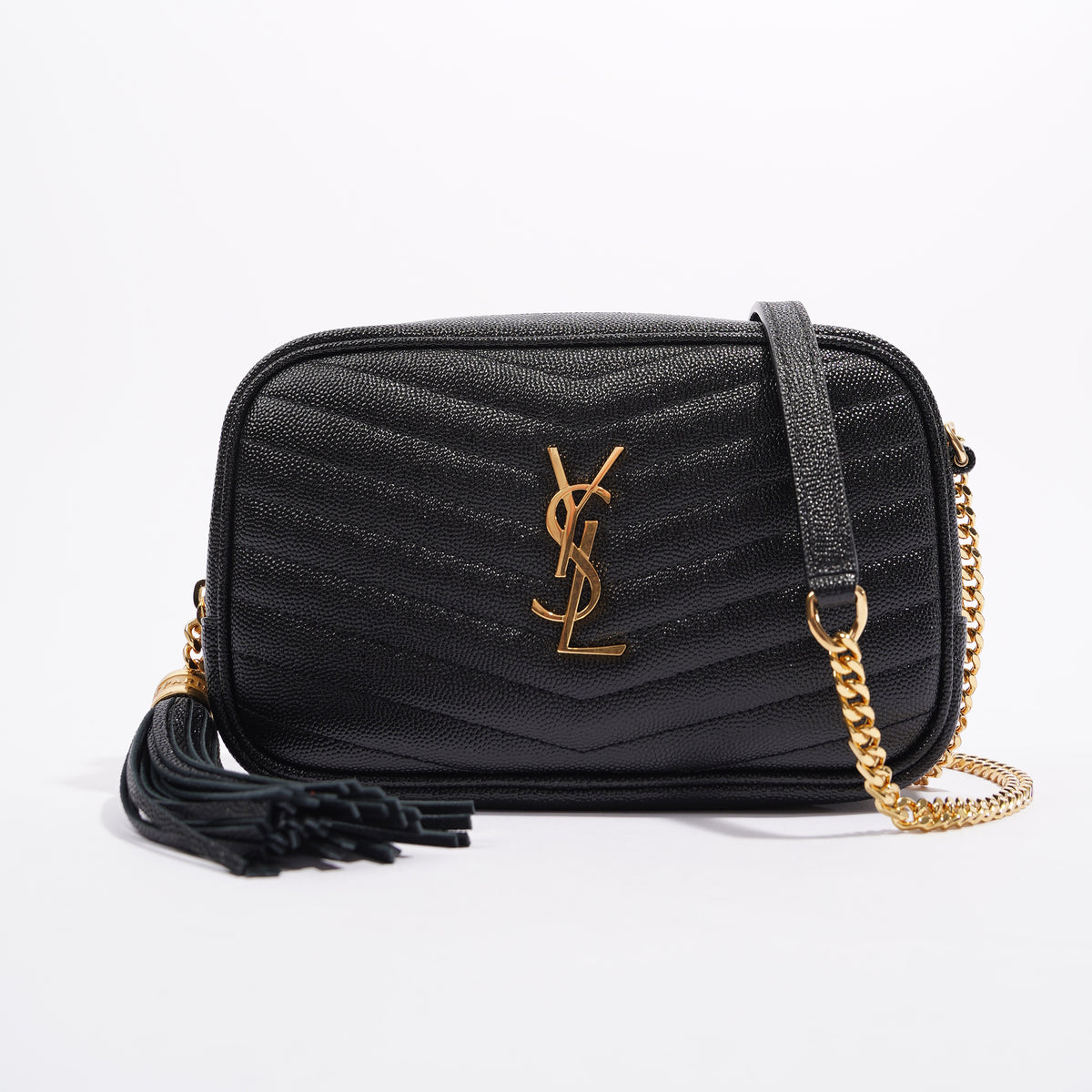 Saint Laurent Womens Lou Mini Bag Black / Gold – Luxe Collective