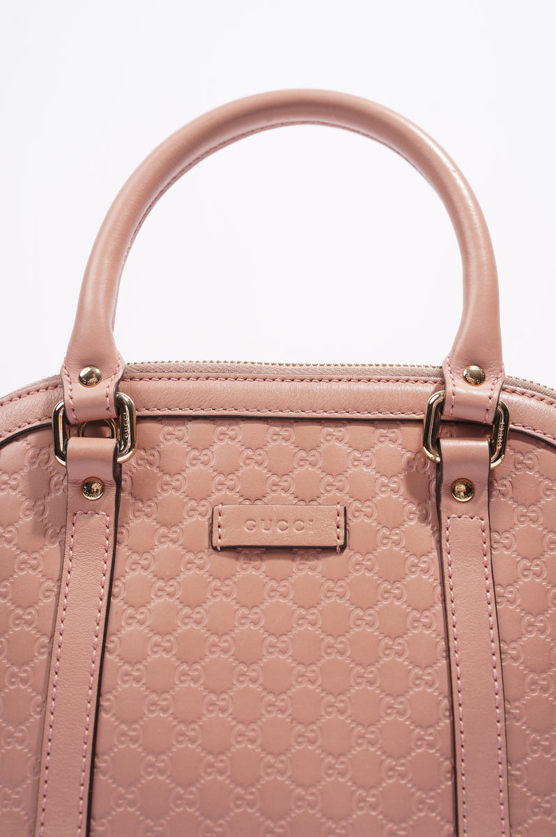 Gucci Dome Bag Pink Guccissima Mini