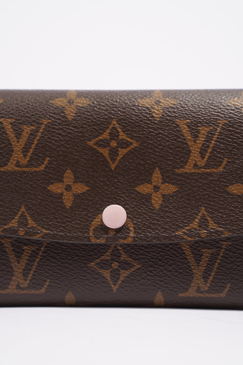 Louis Vuitton Emilie Monogram Canvas Pink Lining Continental Snap Wall –  Queen Bee of Beverly Hills