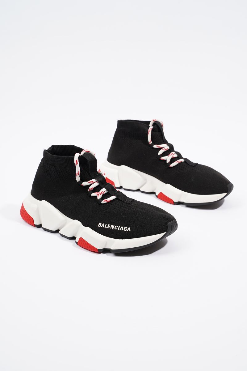 Balenciaga Mens Speed Lace Up Black / White / Red EU 41 / UK 7 – Luxe  Collective