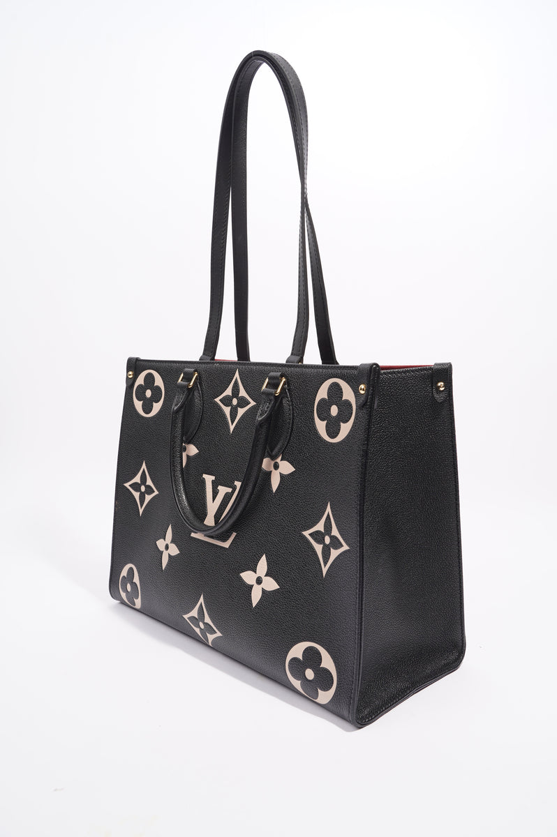 Louis Vuitton OnTheGo mm Black/Beige Monogram Empreinte