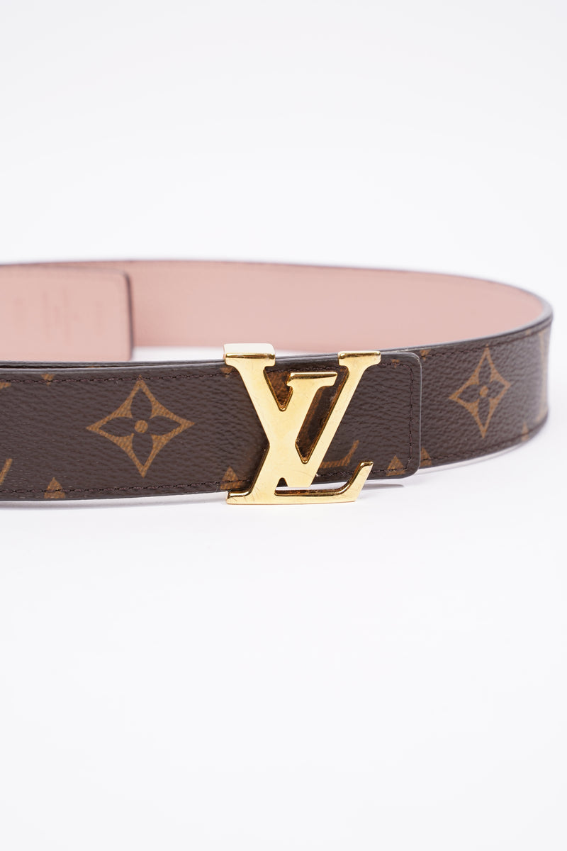 Louis Vuitton LV Initiales 30mm Reversible Belt Black Leather. Size 100 cm