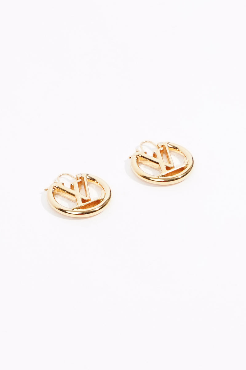 Hong Kong Stock - Louis Vuitton LV Louise Hoop Earrings (Gold)