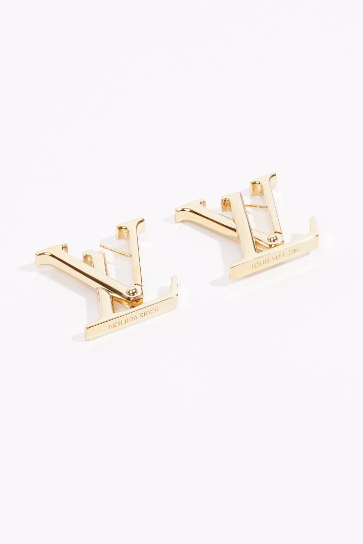 Louis Vuitton Womens LV Iconic Earrings Golden Finish Base Metal – Luxe  Collective