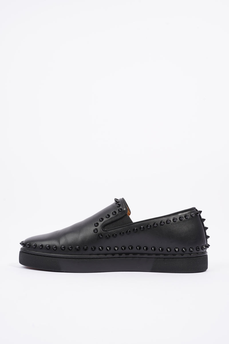 Buy Louis Philippe Men Black PU Boat Shoes at Redfynd