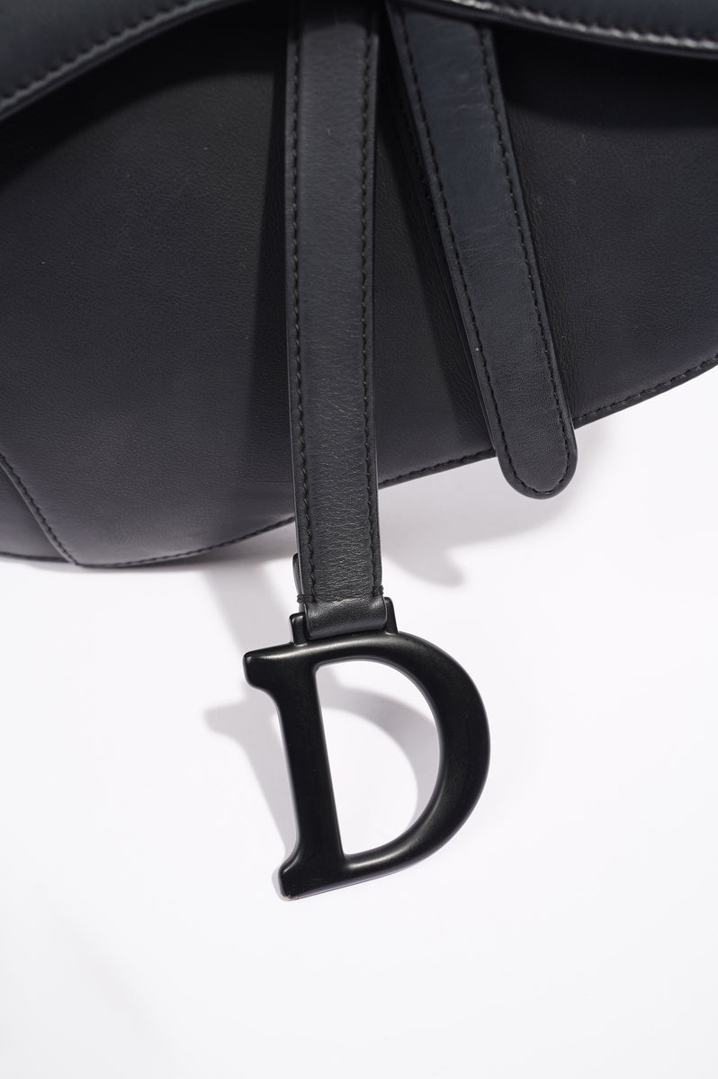 Christian Dior Mens Saddle Bag Black Leather – Luxe Collective