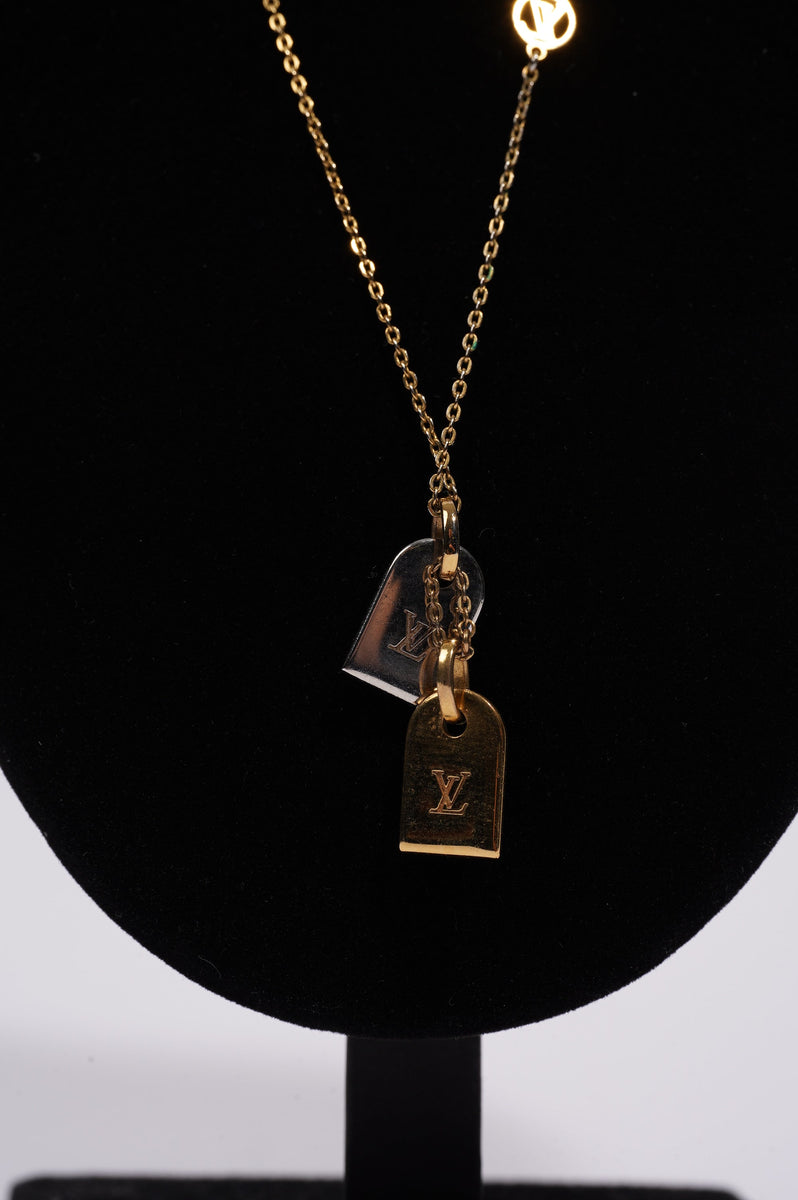 Louis Vuitton Precious Nanogram Tag Necklace