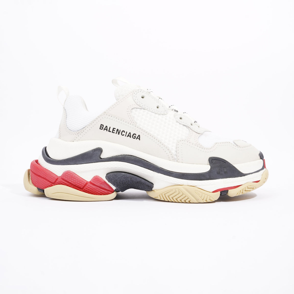 red black and white balenciaga