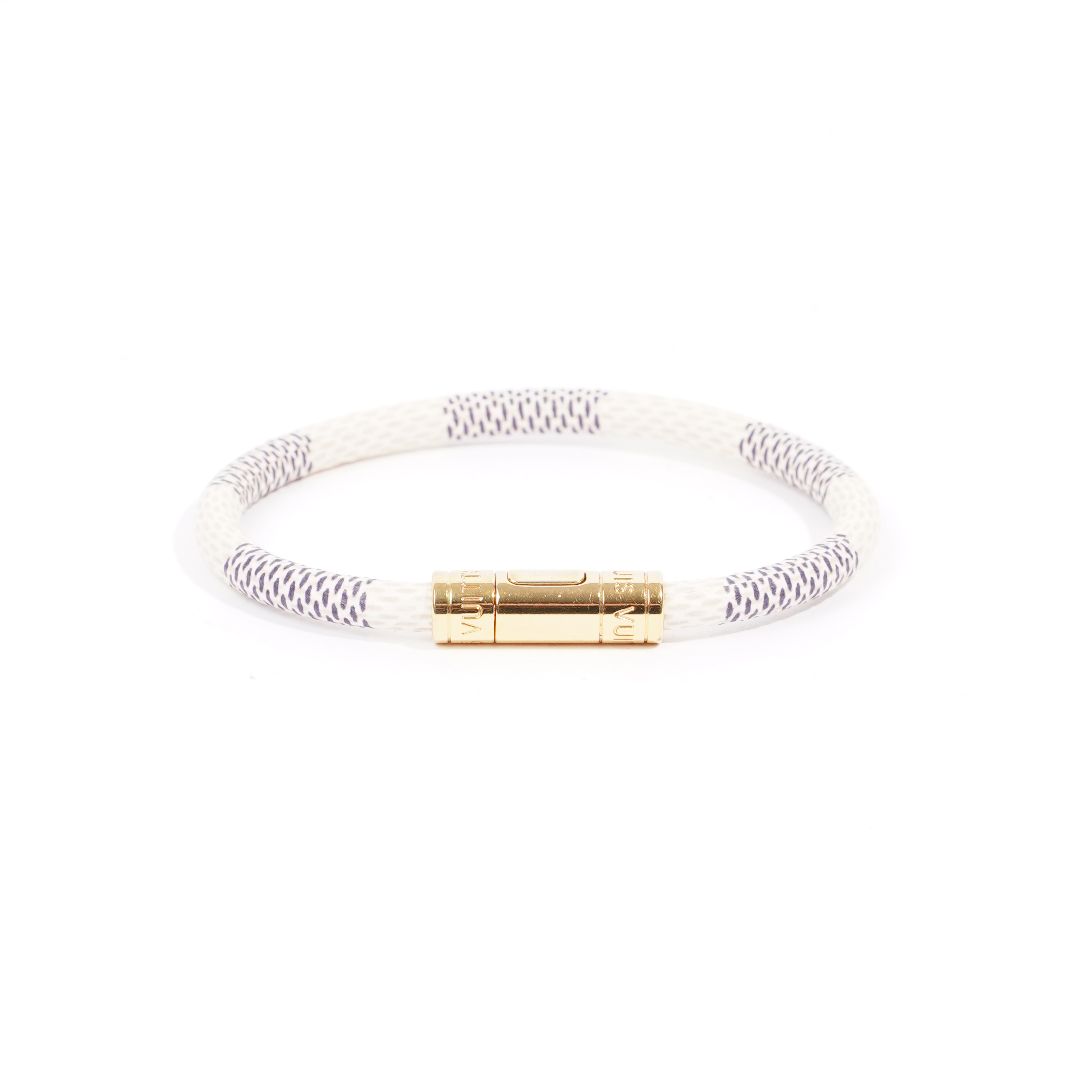 Louis Vuitton, Jewelry, Louis Vuitton Authentic Keep It Damier Azur  Bracelet