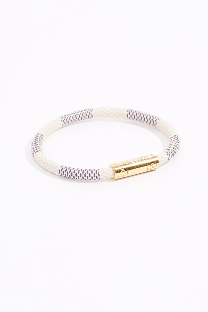 bracelet damier azur louis
