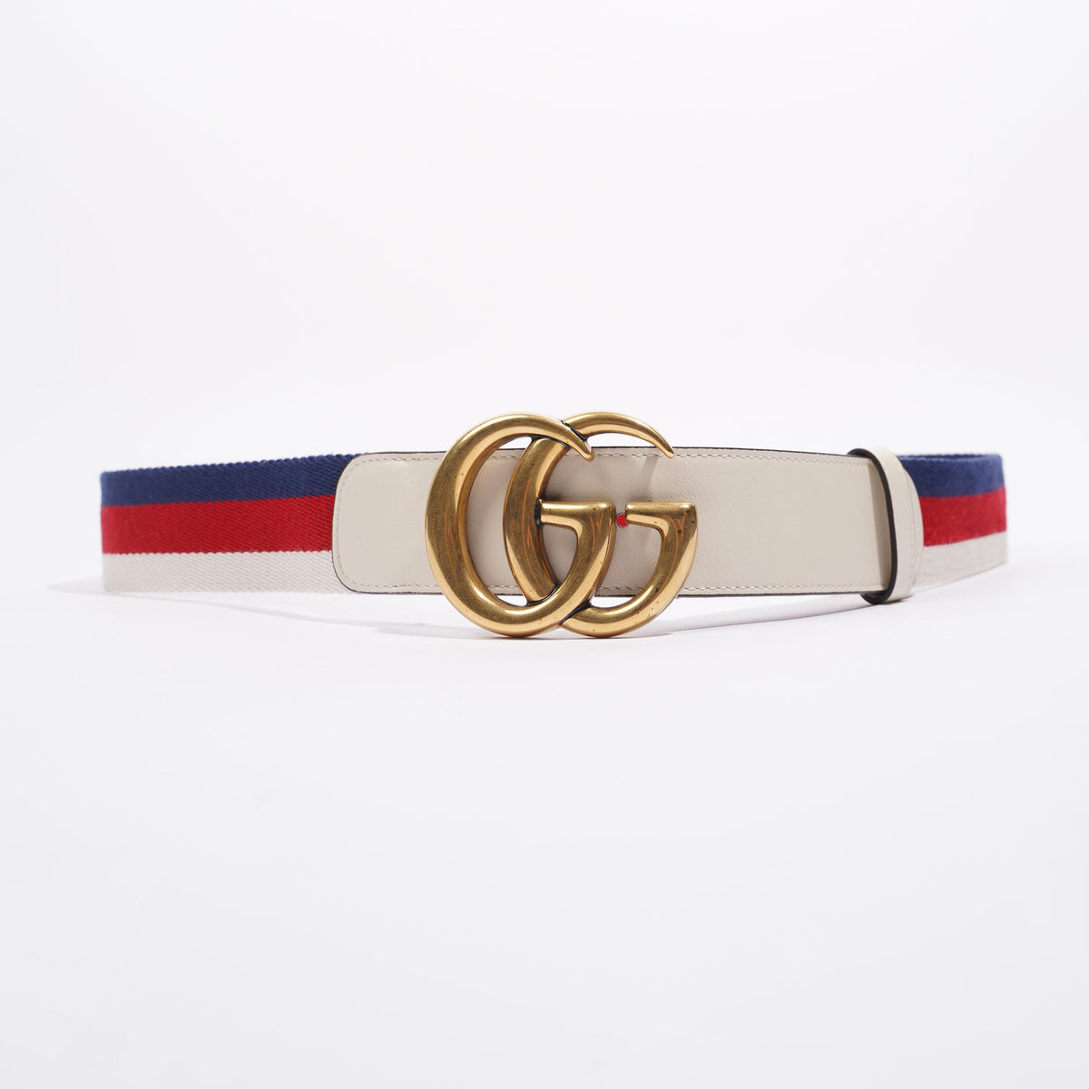 Gucci marmont belt discount white