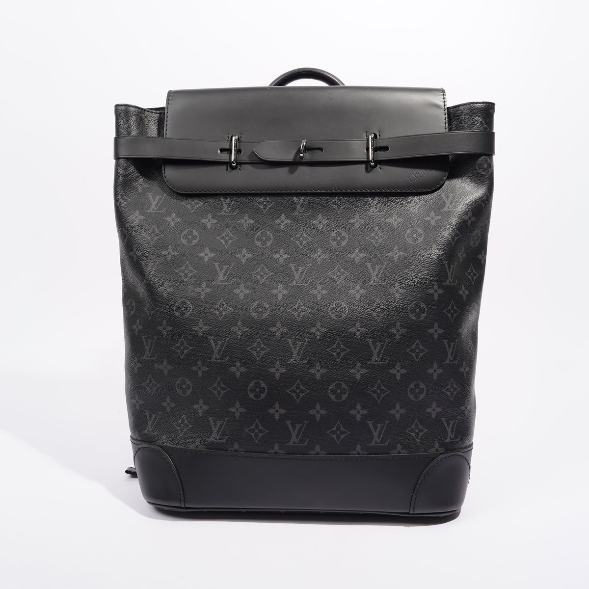 Louis Vuitton Monogram Eclipse Steamer PM - Black Satchels, Bags