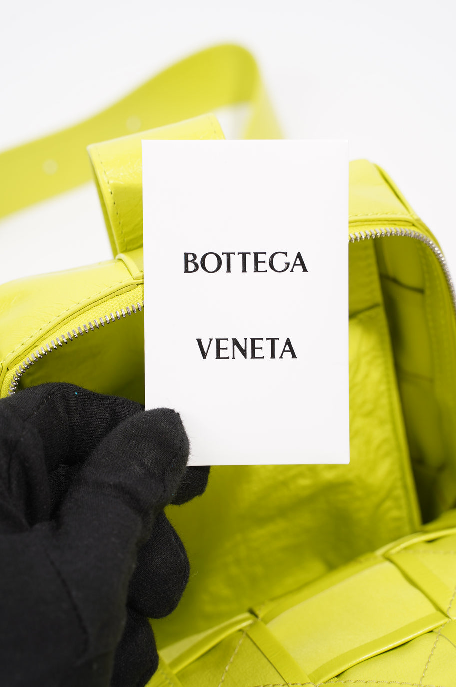 Bottega Veneta Mens Cassette Sling Bag Kiwi Green Image 14