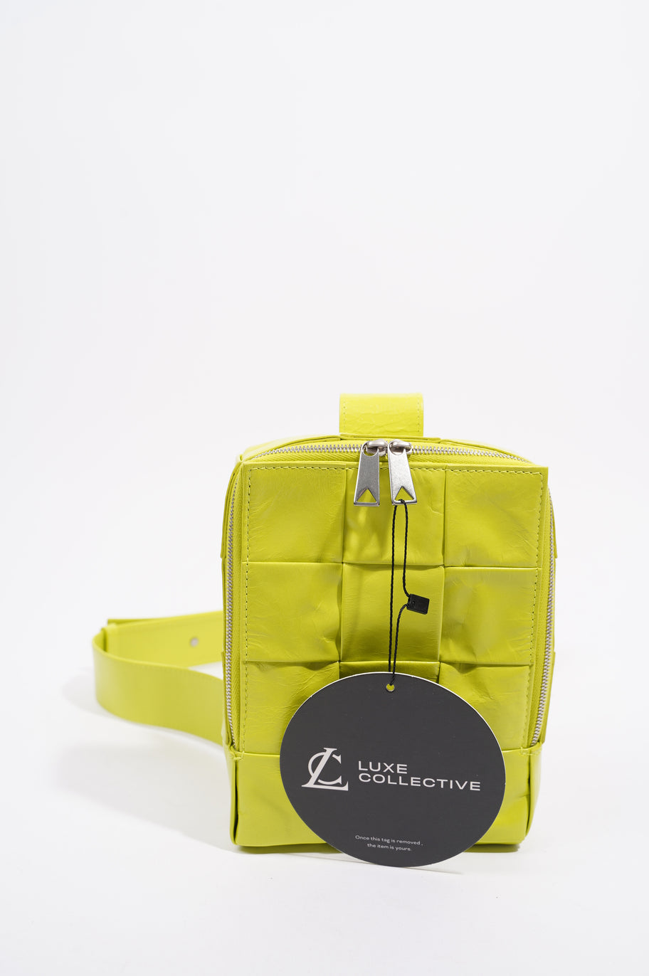 Bottega Veneta Mens Cassette Sling Bag Kiwi Green Image 16