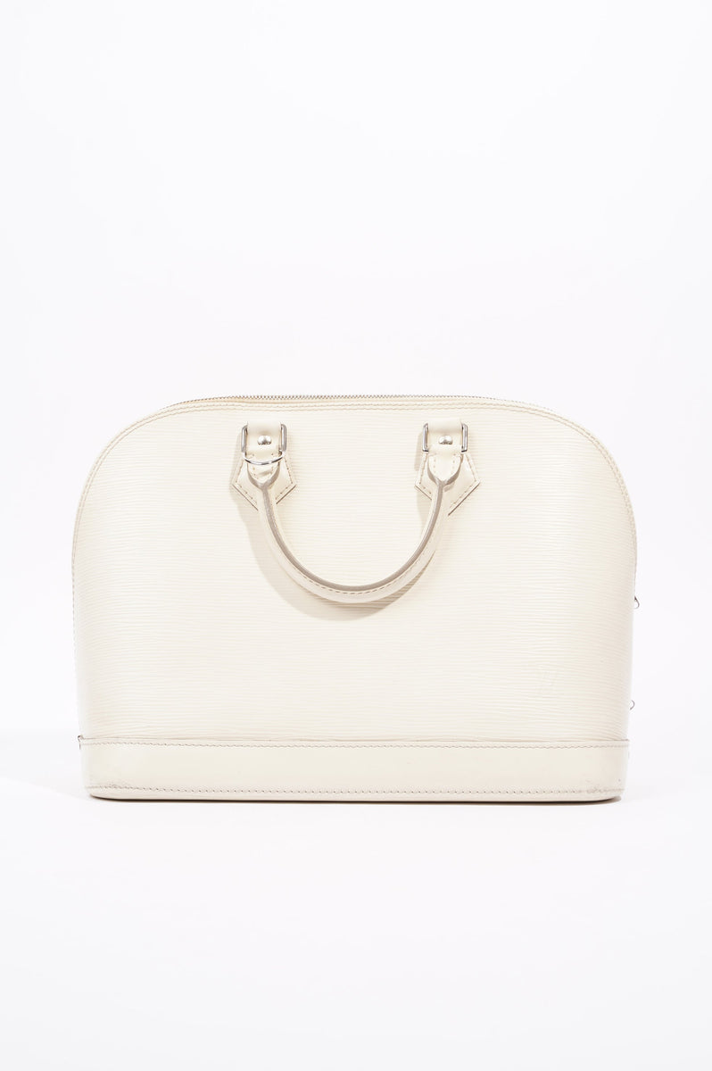 Louis Vuitton Womens Vintage Alma White Epi Leather PM – Luxe
