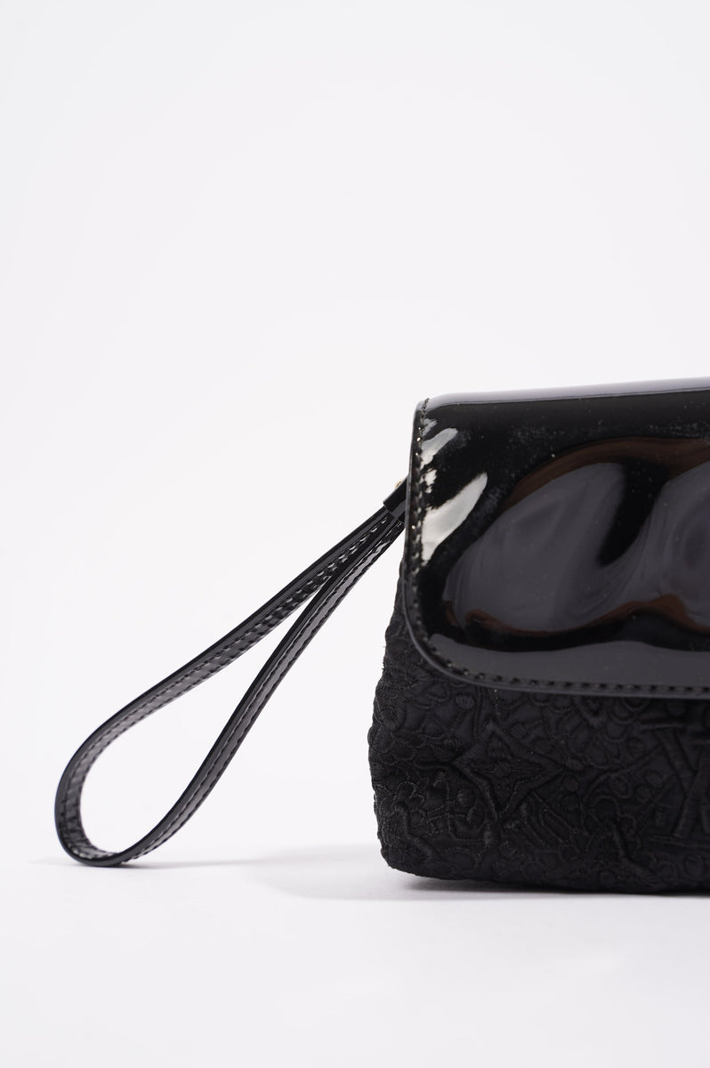 Louis Vuitton Black Crocodile Minaudiere Tresor Clutch – On Que Style