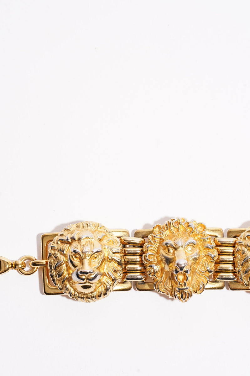 Gucci lion online bracelet