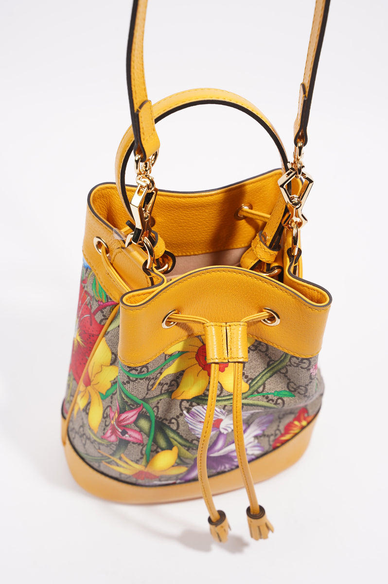 Gucci yellow floral online bag