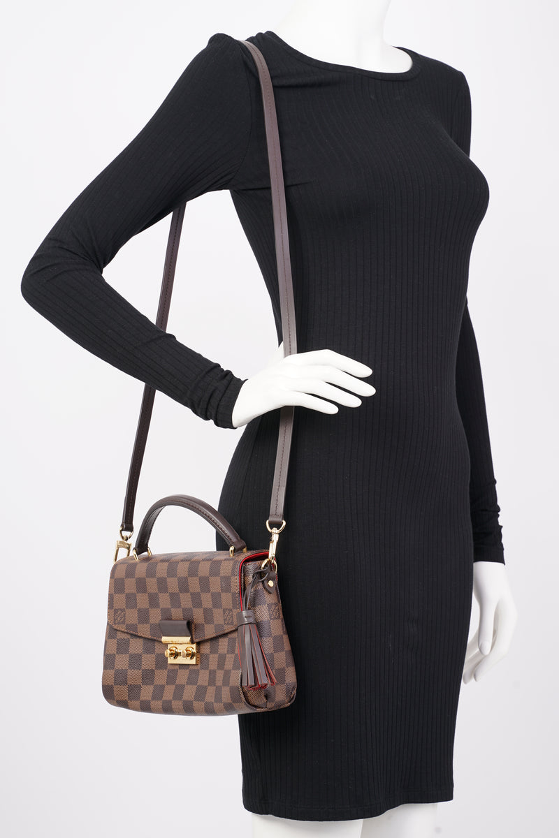 Louis Vuitton Womens Croisette Bag Damier Ebene Canvas – Luxe Collective