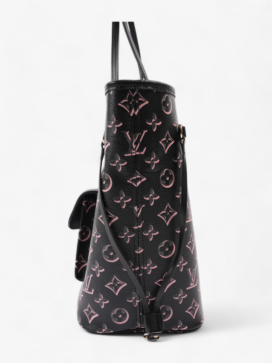 Neverfull MM Fall For You Black And Pink Monogram Coated Canvas Image 8