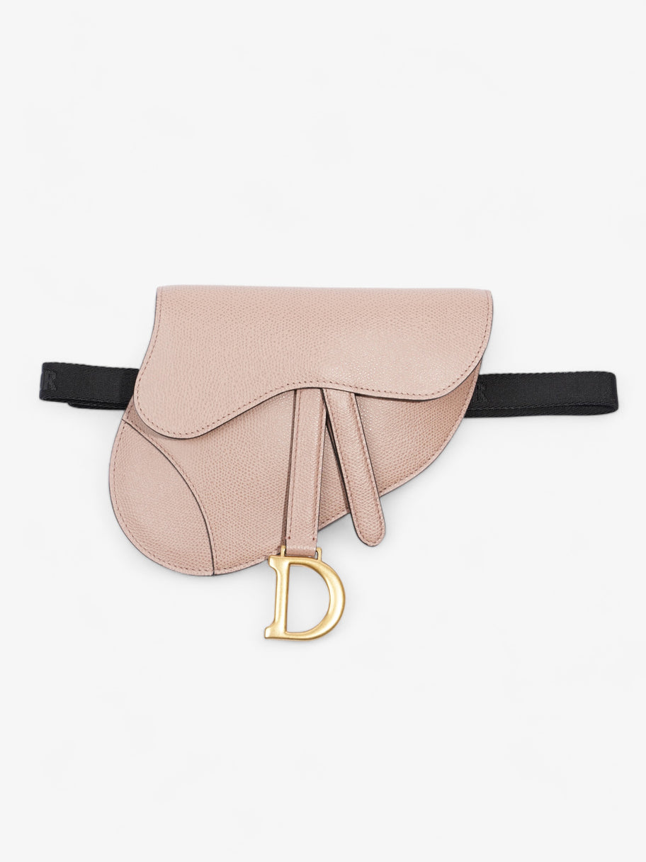 Saddle Pouch Dusty Pink Calfskin Leather Image 1