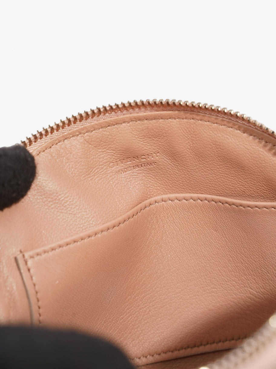 Mini Cosmetic Bag Pink Leather Image 8
