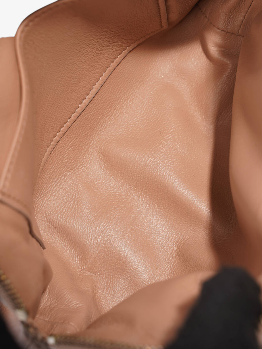 Mini Cosmetic Bag Pink Leather Image 9