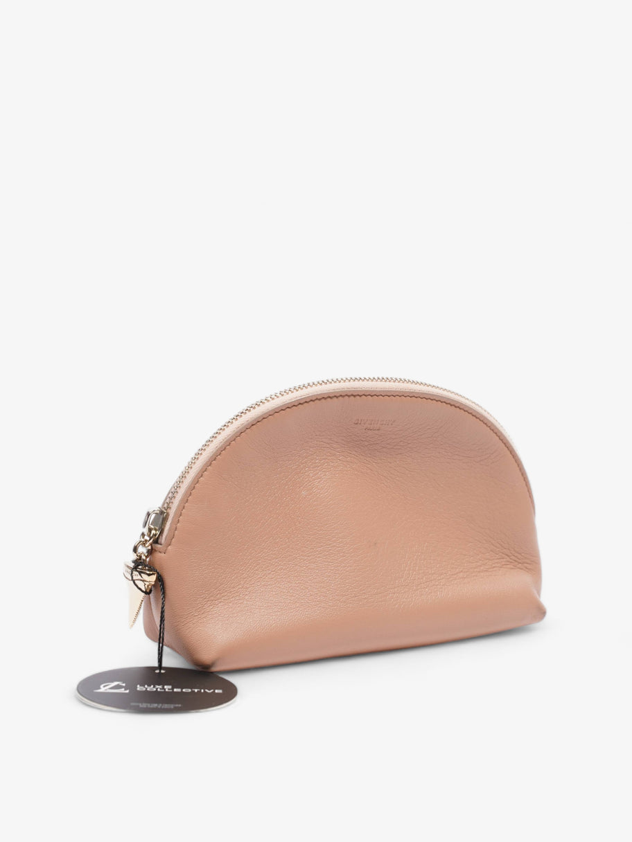 Mini Cosmetic Bag Pink Leather Image 10