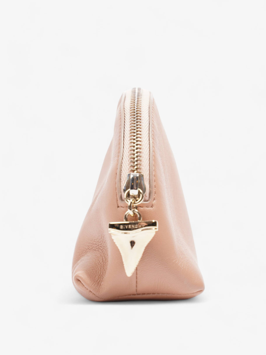 Mini Cosmetic Bag Pink Leather Image 5