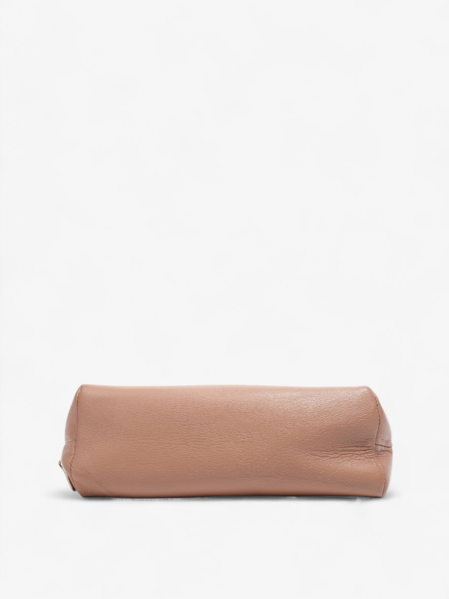 Mini Cosmetic Bag Pink Leather Image 6