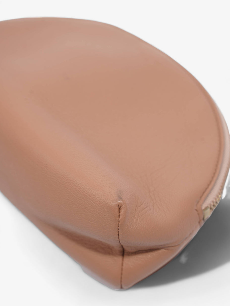 Mini Cosmetic Bag Pink Leather Image 7