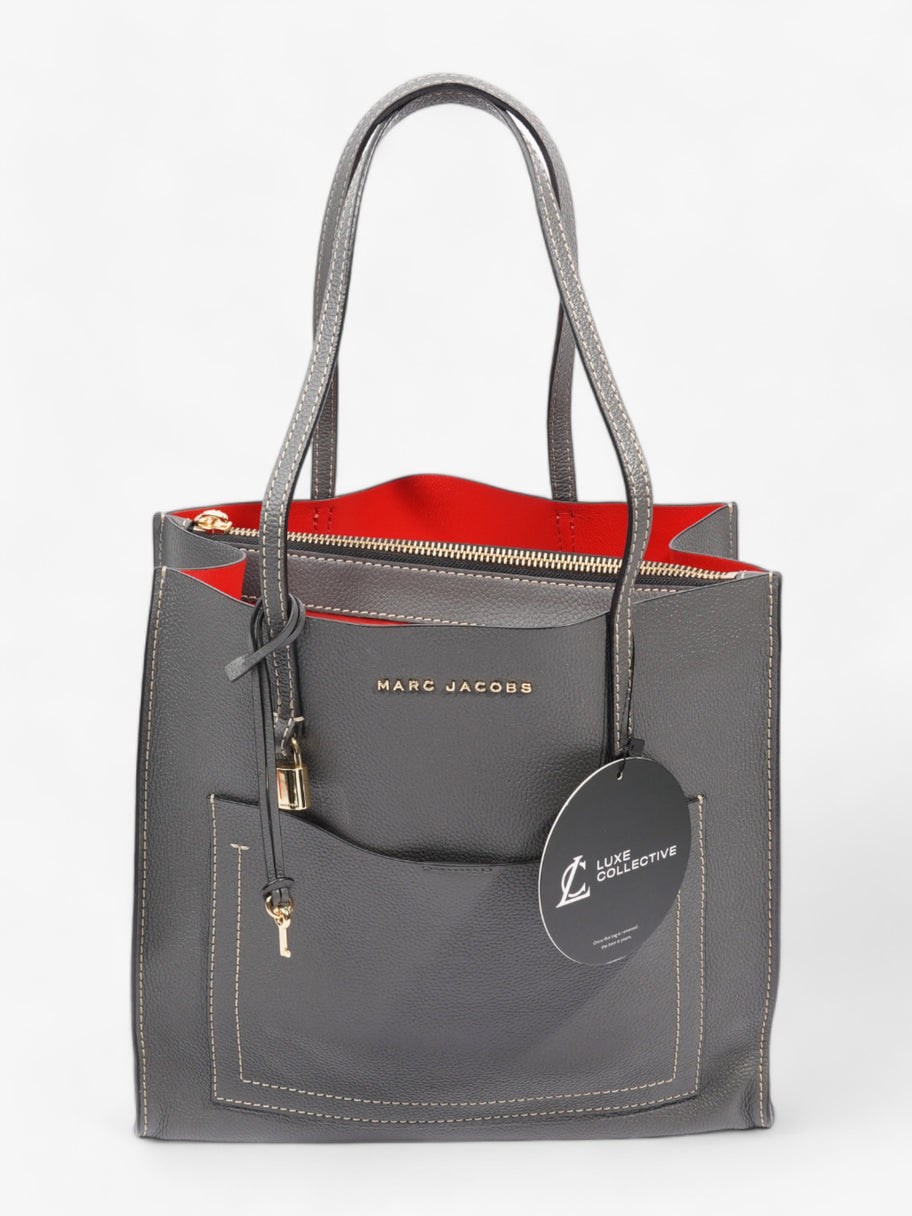 Grind T Tote Grey Leather Large Image 12