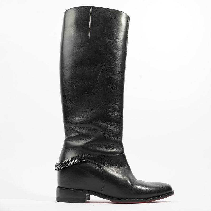  Cate Boot Black Calfskin Leather EU 37 UK 4